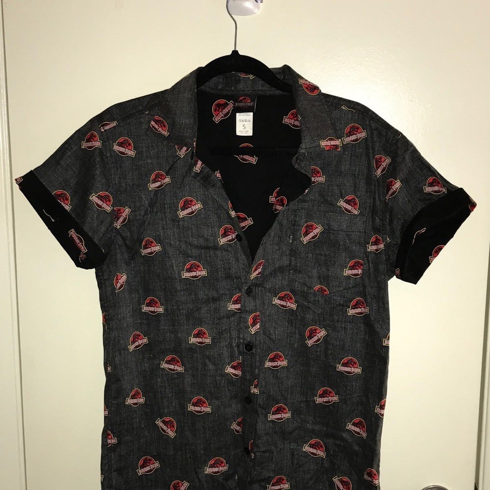 Jurassic Park Button Up Shirt